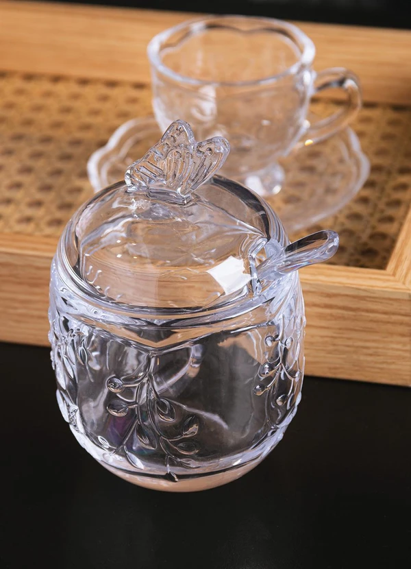 Lar e Lazer - Açucareiro com Colher New Butterfly 220ml 2