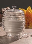 Aucareiro de Cristal com Colher e Tampa Colmia