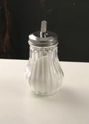 Aucareiro de Vidro com Tampa de Ao Inox