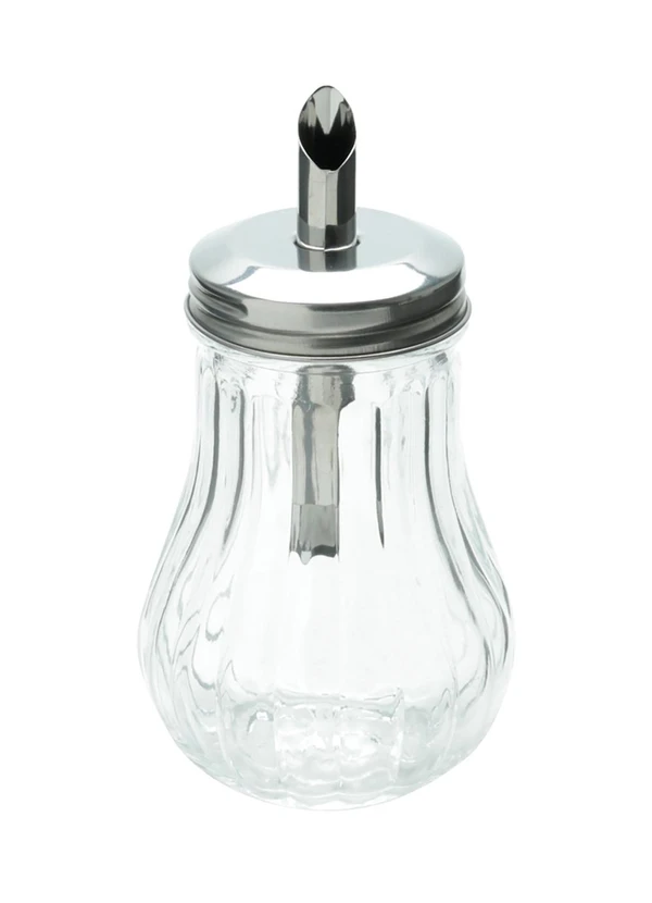 Lar e Lazer - Açucareiro de Vidro com Tampa de Aço Inox 3