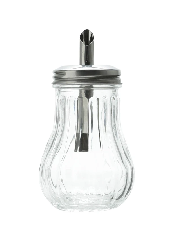 Lar e Lazer - Açucareiro de Vidro com Tampa de Aço Inox 5