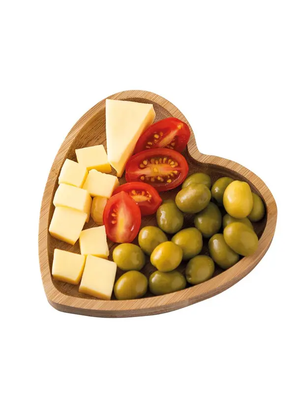 Lar e Lazer - Bandeja de Bambu Coração