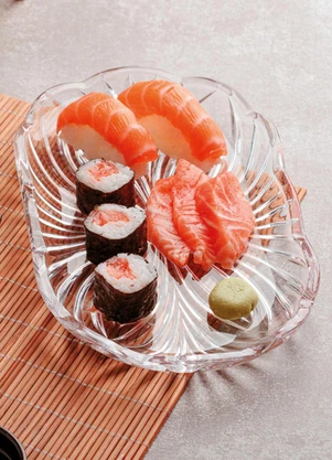 Lar e Lazer - Bandeja de Vidro Alberta 23,8cm X 14cm - Lyor - LAR E LAZER