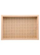 Bandeja Retangular Mdf Comfundo Treli�a Marrom 