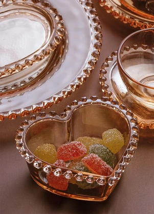 Lar e Lazer - Bowl Vidro Âmbar Metalizado - LAR E LAZER