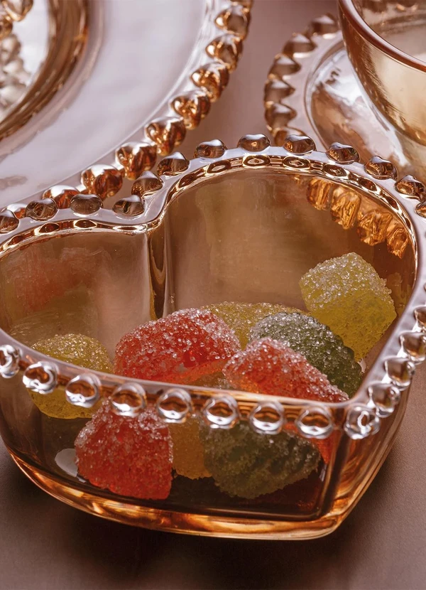 Lar e Lazer - Bowl Vidro Âmbar Metalizado 2