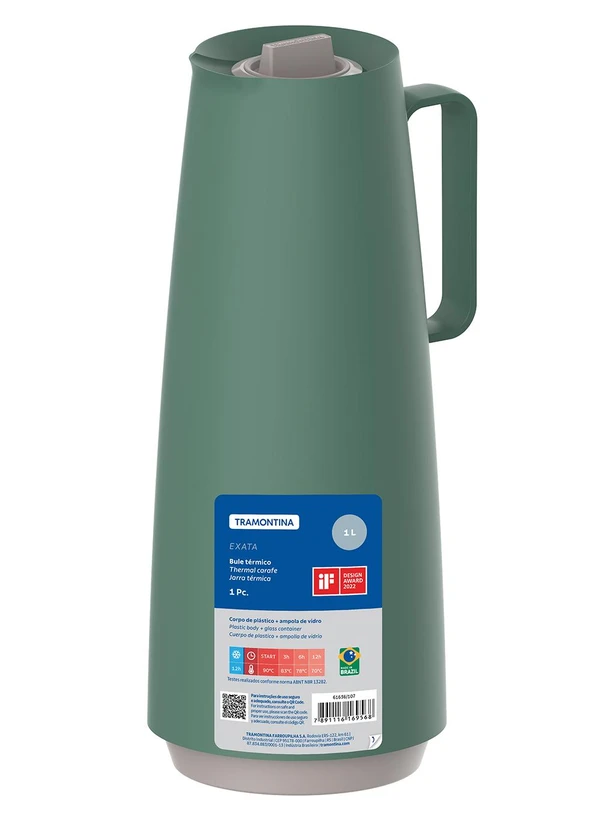 Tramontina - Bule Térmico Verde 1l 5