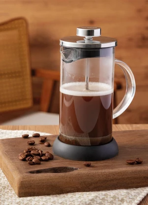 Lar e Lazer - Cafeteira de Pressão Prensa Francesa 600 Ml - LAR E LAZER
