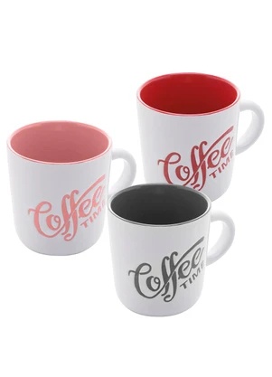 Lar e Lazer - Caneca de Porcelana Coffe Time Sortido - LAR E LAZER