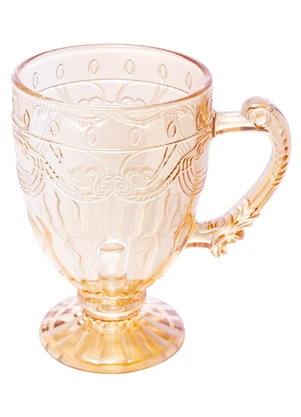 Lar e Lazer - Caneca de Vidro Âmbar 190 Ml - LAR E LAZER