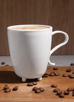 Lar e Lazer - Caneca Vaquinha Branca 250 Ml - LAR E LAZER