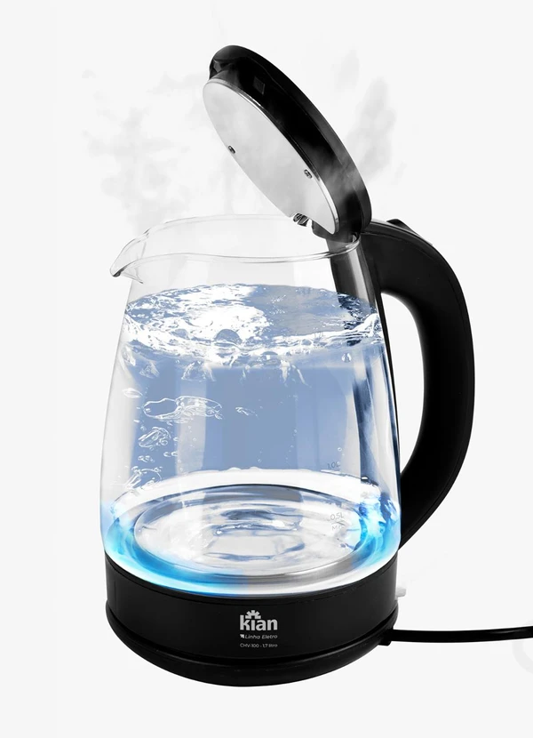 Lar e Lazer - Chaleira Elétrica Em Vidro 1,7l - 127 V 2