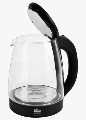Lar e Lazer - Chaleira Elétrica Em Vidro 1,7l - 220v - LAR E LAZER