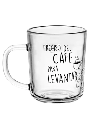 Lar e Lazer - Conjunto 2 Canecas de Vidro de Café 220ml - Lyor - LAR E LAZER