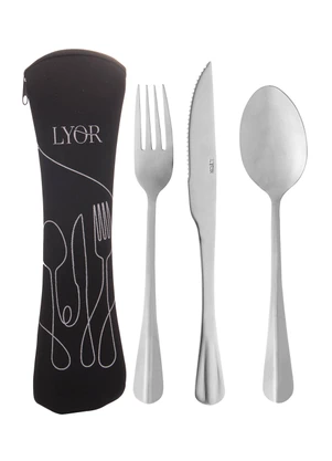 Lar e Lazer - Conjunto Estojo com 3 Talheres - LAR E LAZER