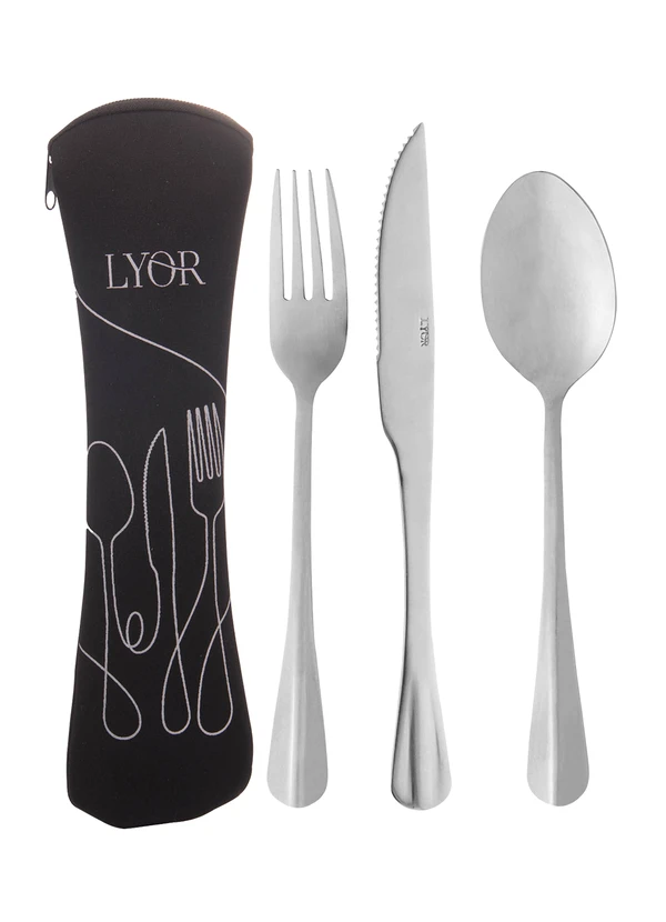Lar e Lazer - Conjunto Estojo com 3 Talheres 1