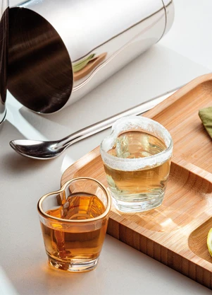 Lar e Lazer - Copo de Shot Coração Em Vidro 50ml - LAR E LAZER