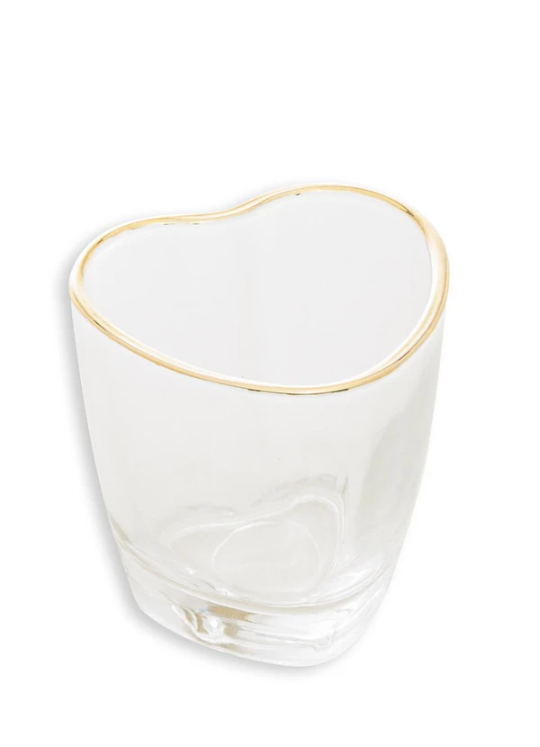 Lar e Lazer - Copo de Shot Coração Em Vidro 50ml 2
