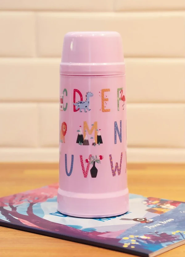 Mor - Garrafa Térmica Alfabeto Rosa 300 Ml 3