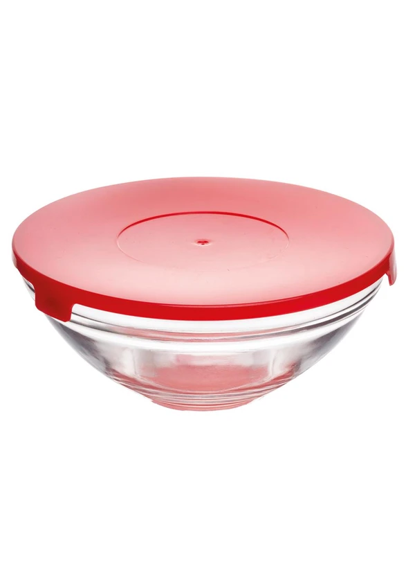 Lar e Lazer - Kit 5 Tigelas de Vidro com Tampa Colorida 2