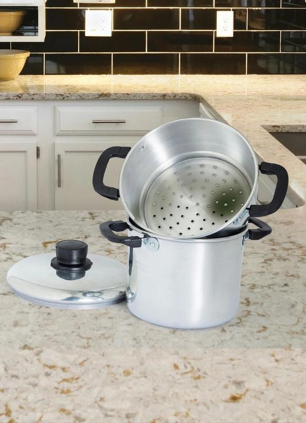 Lar e Lazer - Panela de Cozimento a Vapor Prata 2 Peças 2