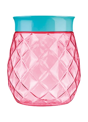Lar e Lazer - Pote Cristal Color Block Rosa 1500 Ml - LAR E LAZER