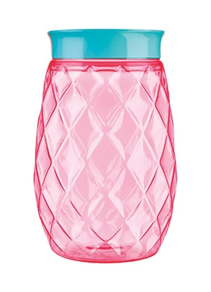 Lar e Lazer - Pote Cristal Color Block Rosa 2000 Ml - LAR E LAZER