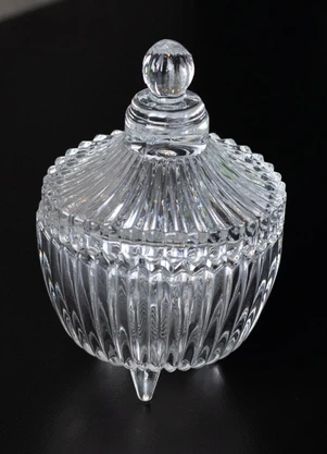 Lar e Lazer - Potiche de Vidro com Pé Carrossel - LAR E LAZER