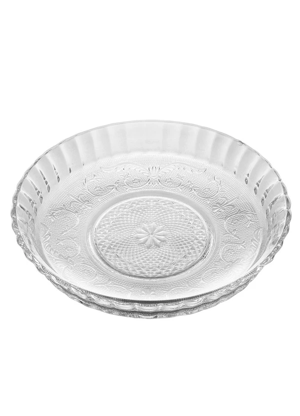 Lar e Lazer - Prato para Bolo de Vidro Angel 30x6 - Lyor