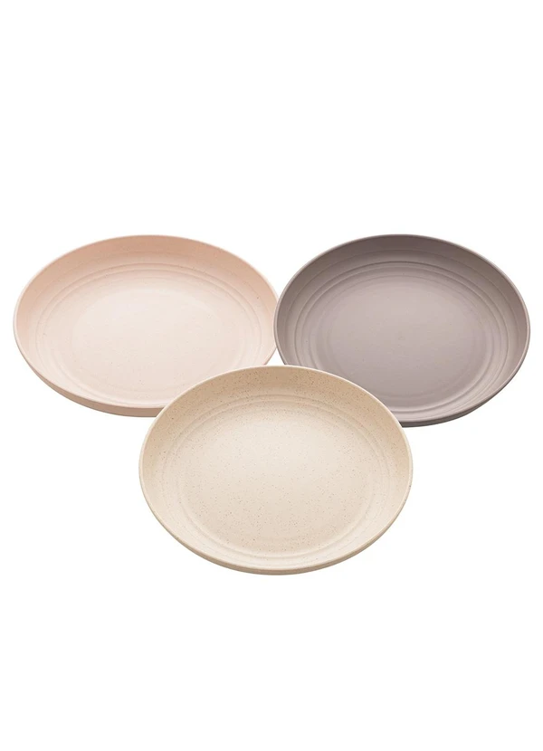 Lar e Lazer - Prato para Servir de Bambu e Pp Lines Sortido 2