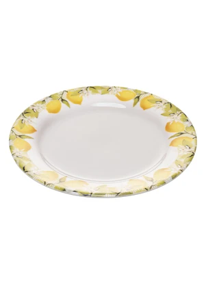 Lar e Lazer - Prato para Sobremesa Branco em Cerâmica - LAR E LAZER