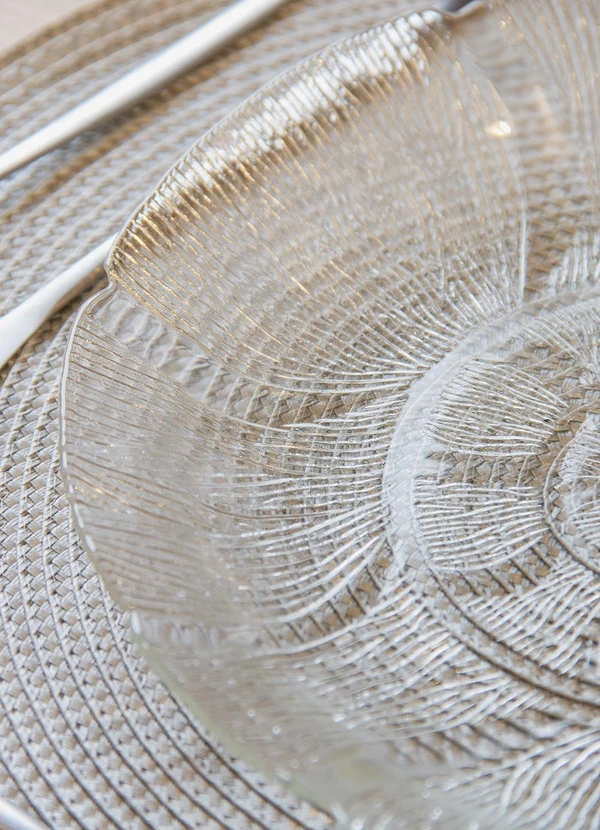 Lar e Lazer - Prato Raso Lunar Em Vidro 20cm - 1 Peça 2