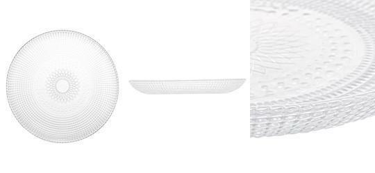 Prato Sobremesa Vidro Oriental 19 Cm