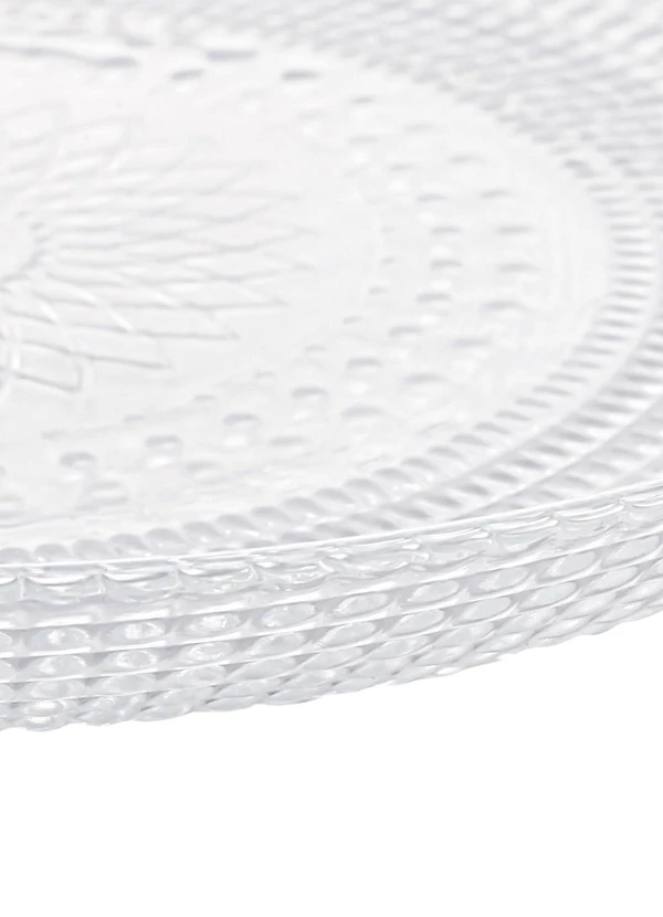 Lar e Lazer - Prato Sobremesa Vidro Oriental 19 Cm 3