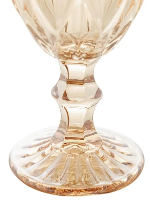 Lar e Lazer - Taça de Água Diamond 325ml Âmbar 1 Peça - LAR E LAZER