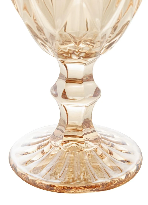 Lar e Lazer - Taça de Água Diamond 325ml Âmbar 1 Peça 2