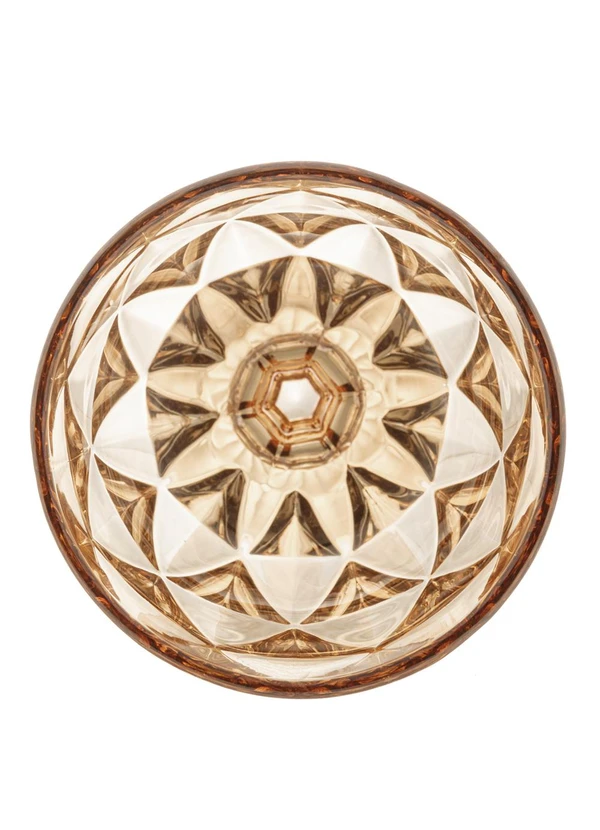 Lar e Lazer - Taça de Água Diamond 325ml Âmbar 1 Peça 3