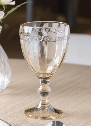 Lar e Lazer - Taça de Água Imperial Âmbar - LAR E LAZER