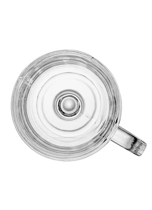 Lar e Lazer - Taça de Cappuccino de Vidro com Alça e Pé 115ml - LAR E LAZER