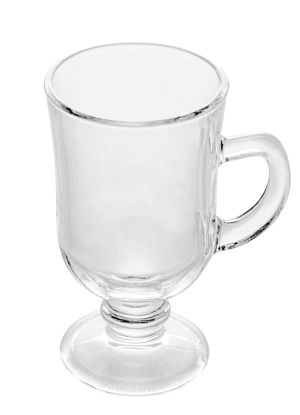 Lar e Lazer - Taça de Cappuccino de Vidro com Alça e Pé 115ml 3