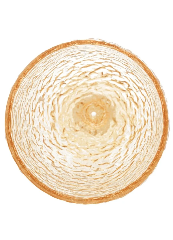 Lar e Lazer - Taça de Vidro Martelado Petra Âmbar 4