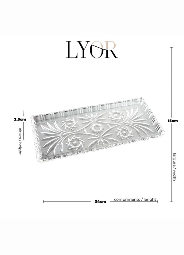 Lar e Lazer - Travessa Retangular Dragon 1 Peça 2