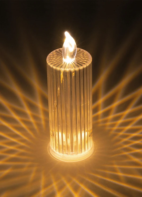 Lar e Lazer - Vela Decorativa Eletrônica Led Transparente 2