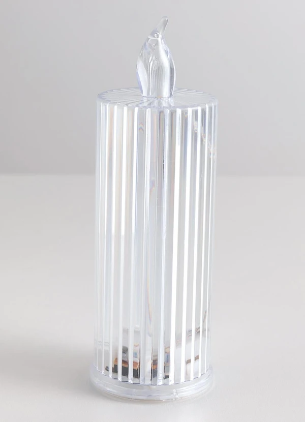 Lar e Lazer - Vela Decorativa Eletrônica Led Transparente 3