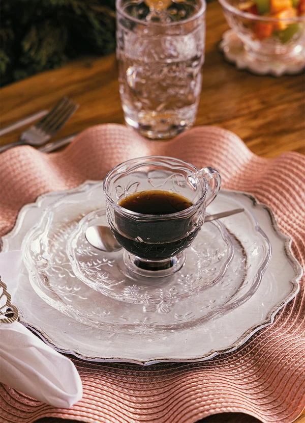 Lar e Lazer - Xícara de Chá com Pires New Butterfly 20cm 4