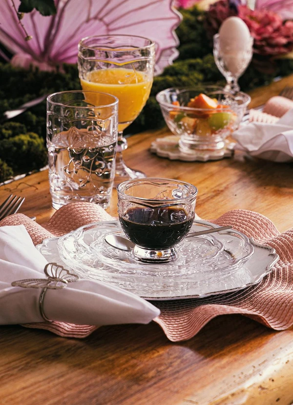 Lar e Lazer - Xícara de Chá com Pires New Butterfly 20cm 5