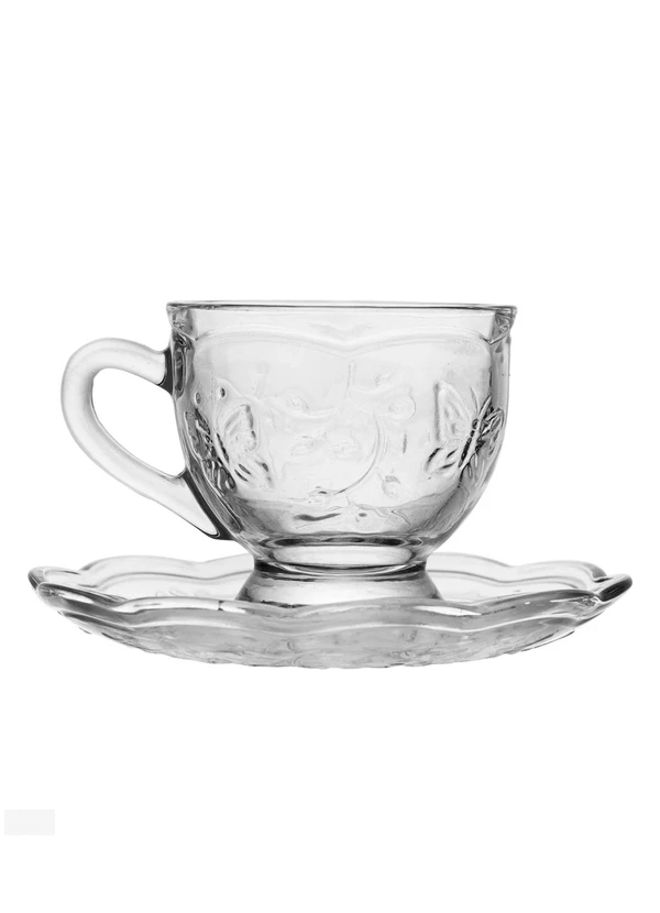 Lar e Lazer - Xícara de Chá com Pires New Butterfly 20cm 6