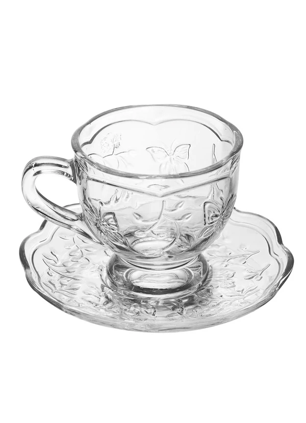 Lar e Lazer - Xícara de Chá com Pires New Butterfly 20cm 7