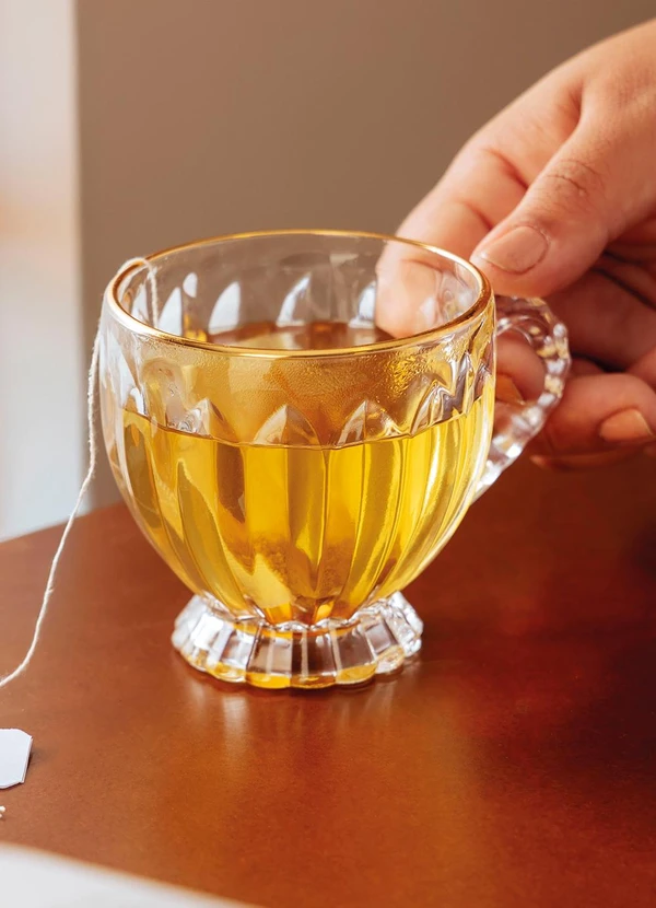 Lar e Lazer - Xícara Renaissance com Fio de Ouro 200ml