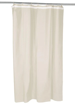 Lar e Lazer - Cortina Lisa para Box Bege 1 Peça - LAR E LAZER